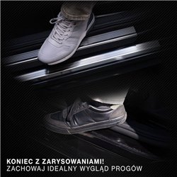 Listwy progowe do Opel Grandland X I 2017- stal szczotkowane