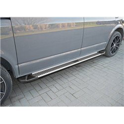 Stopnie boczne Opel Grandland X I 2017- Czarny Srebrny Aluminium plastik