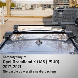 Bagażnik dachowy do Opel Grandland X I PRE-FL 2017-2021