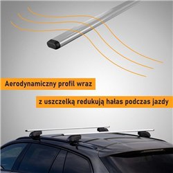 Roof rack for Opel Grandland X I PRE-FL 2017-2021 Solidbar Beta V2 Lite