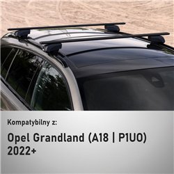 Roof rack for Opel Grandland I (A18 | P1UO) 2022- Solidbar Beta V2 Lite