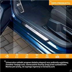 Universal sill trims for Opel Grandland I (A18 | P1UO) 2022- SPORT steel