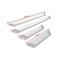 Universal sill trims for Opel Grandland I (A18 | P1UO) 2022- SPORT steel