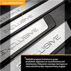 Listwy progowe uniwersalne do Opel Grandland I 2022- stal