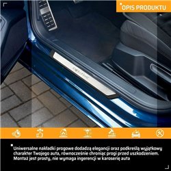 Listwy progowe uniwersalne do Opel Grandland I 2022- stal