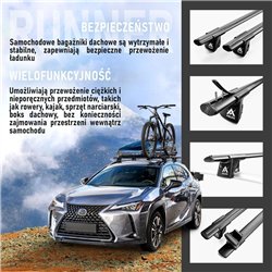 Bagażnik dachowy do Opel Grandland I 2017- Aluminium plastik