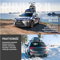 Bagażnik dachowy do Opel Grandland I 2017- Aluminium plastik