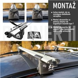 Bagażnik dachowy do Opel Grandland I 2017- Aluminium plastik