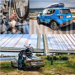 Bagażnik dachowy do Opel Grandland I 2017- Aluminium plastik