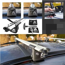 Bagażnik dachowy do Opel Grandland I 2017- Aluminium plastik