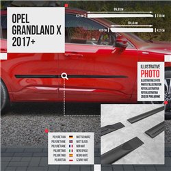 Listwy drzwi bocznych Opel Grandland X I PRE-FL 2017-2021 Kompozyt PUy PU
