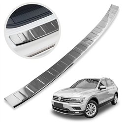 Rear bumper trim for Volkswagen VW Tiguan II (AD1/BW) 2016-2024 | steel