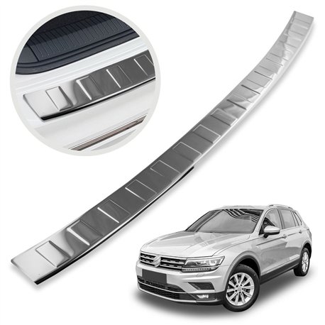Rear bumper trim for Volkswagen VW Tiguan II (AD1/BW) 2016-2024 | steel
