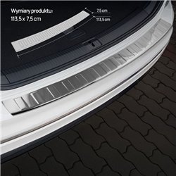 Rear bumper trim for Volkswagen VW Tiguan II (AD1/BW) 2016-2024 | steel