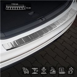 Rear bumper trim for Volkswagen VW Tiguan II (AD1/BW) 2016-2024 | steel