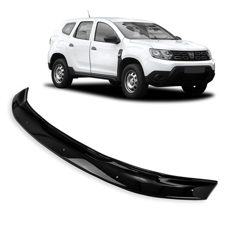Bonnet guard for Dacia Duster II (HM | SR) 2018-2024 Black ABS Shiny