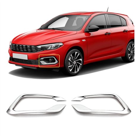 Fog light frames for Fiat Tipo Cross Hatchback II (356) 2020-2024 | steel