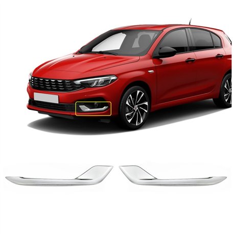 Fog light frames for Fiat Tipo Cross Hatchback II (356) 2020-2024 | steel