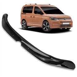 Bonnet guard for Volkswagen VW Caddy V (SB | SK) 2020- Black ABS Shiny