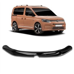 Bonnet guard for Volkswagen VW Caddy V (SB | SK) 2020- Black ABS Shiny