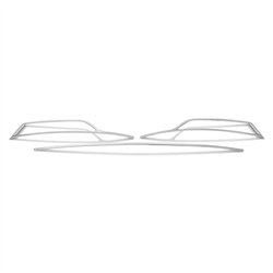 Fog light frames for Skoda Octavia Liftback IV (NX) 2020- | Chrome steel