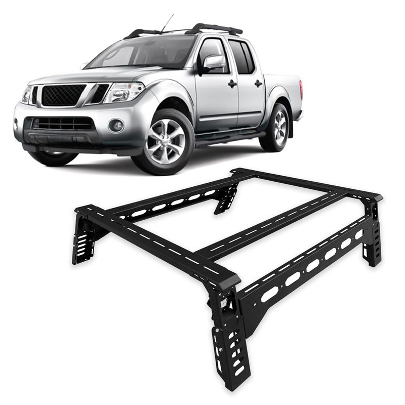 Truck bed tent structure for Nissan Navara II (D40) 2005-2015 | Black Steel