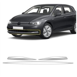 Front grille trims for Volkswagen VW Golf Hatchback VIII 5D 2019- | steel