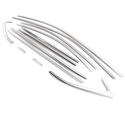Side window trims for Skoda Octavia Liftback IV (NX) 2020- | Chrome steel