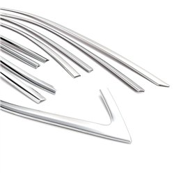 Side window trims for Skoda Octavia Liftback IV (NX) 2020- | Chrome steel