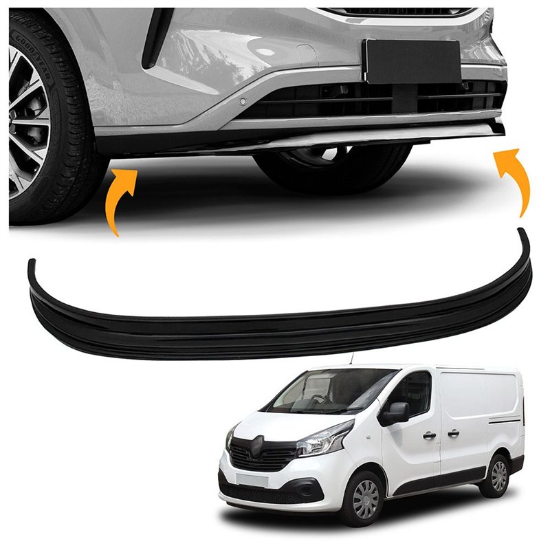 Front splitter for Renault Trafic III (FG/JG) PRE-FL 2014-2019 | Black ABS