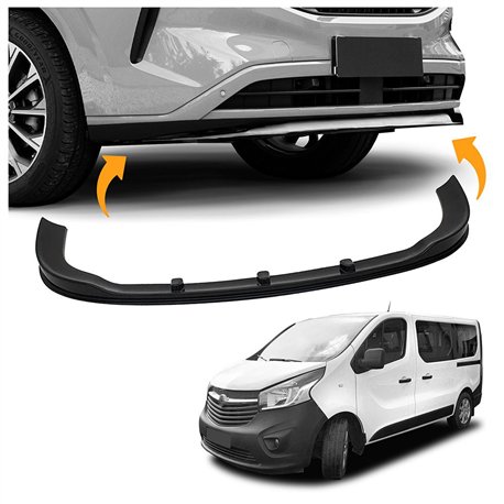 Hokej pod zderzak do Opel Vivaro B (X82) 2014-2019 | Czarny ABS
