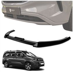 Hokej pod zderzak do Peugeot Rifter I (K9) 2018- | Czarny ABS