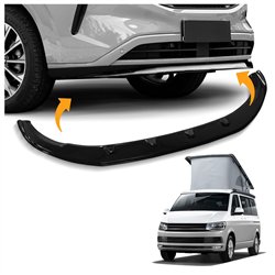 Front splitter for Volkswagen VW California (T6) 2015-2019 | Black ABS