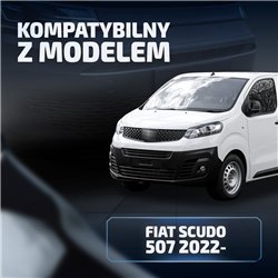 Hokej pod zderzak do Fiat Scudo III (507) 2022- | Czarny ABS