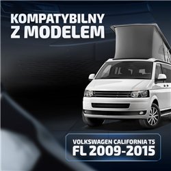 Front splitter for Volkswagen VW California (T5) FL 2009-2015 | Black ABS