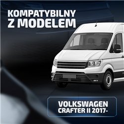 Front splitter for Volkswagen VW Crafter II (SY/SX/SZ) 2017- | Black ABS