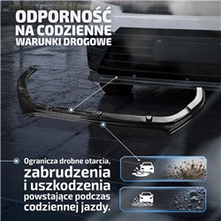 Front splitter for Volkswagen VW Crafter II (SY/SX/SZ) 2017- | Black ABS