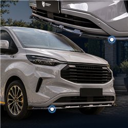 Front splitter for Volkswagen VW Crafter II (SY/SX/SZ) 2017- | Black ABS