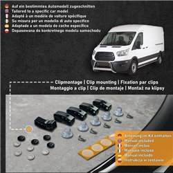 Osłona maski do Ford Transit VII (V363) PRE-FL 2014-2019 | ABS