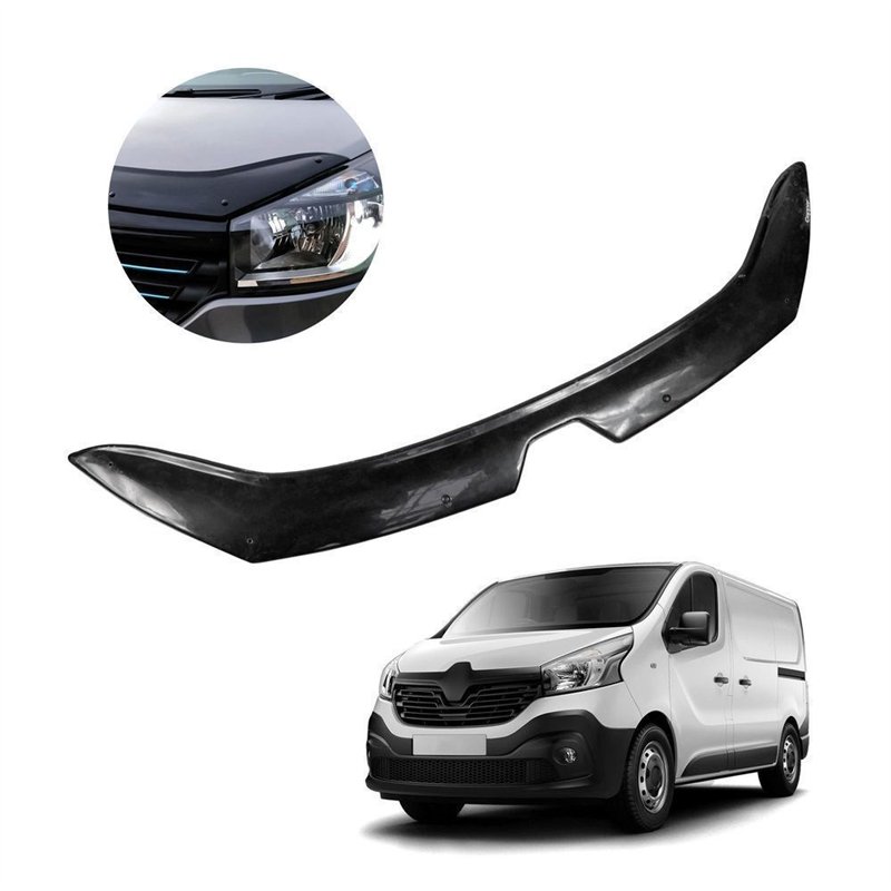 Bonnet guard for Renault Trafic III (FG/JG) PRE-FL 2014-2019 | Black ABS