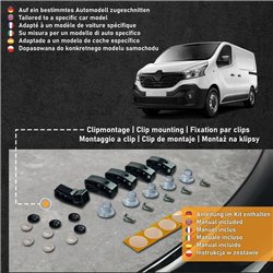 Bonnet guard for Renault Trafic III (FG/JG) PRE-FL 2014-2019 | Black ABS