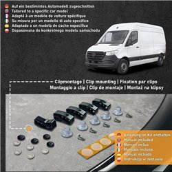 Osłona maski dzielona Mercedes Sprinter (W907 | W910) 2018- ABS