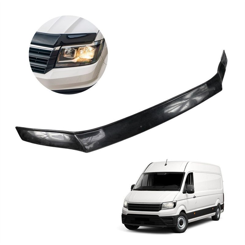 Bonnet guard for Volkswagen VW Crafter II (SY/SX/SZ) 2017- | Black ABS