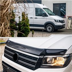 Bonnet guard for Volkswagen VW Crafter II (SY/SX/SZ) 2017- | Black ABS
