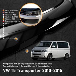 Bonnet guard for Volkswagen VW Transporter (T5) FL 2009-2015 | Black ABS