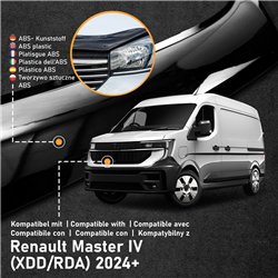 Osłona maski do Renault Master IV (XDD/RDA) 2024- | Czarny ABS