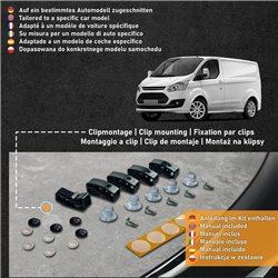 Osłona maski Ford Transit Custom I (V362 | FY/FZ/F3) PRE-FL 2012-2018 ABS