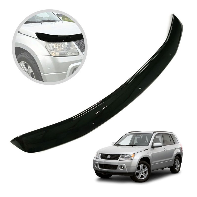 Bonnet guard for Suzuki Grand Vitara II (JT) 5D 2005-2015 | Black ABS Shiny