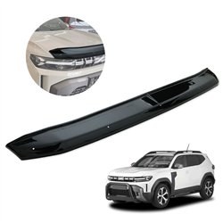 Bonnet guard for Dacia Duster III (DJF) 2024- | Black ABS plastic Shiny