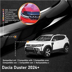 Bonnet guard for Dacia Duster III (DJF) 2024- | Black ABS plastic Shiny